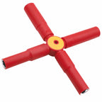 WEDO Insulated Four Way Lug Wrench,4-Way Cross Wrench, Size 13x14x17x19mm,VDE 1000V,For Tire Changing and Auto Maintenance