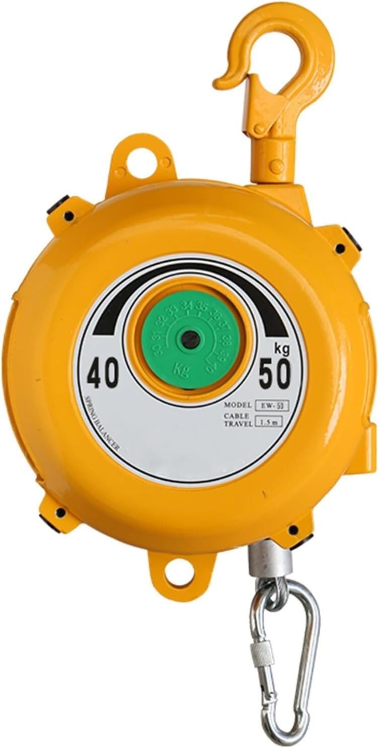 Spring Balancer Tool Balancer with Wire Rope and Hook for Workshop and Automotive Equipment(Size : 40-50kg)