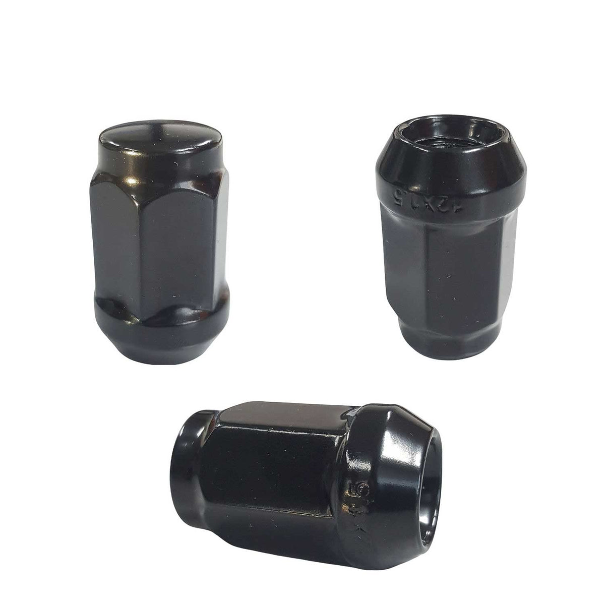1x Wheel Nut 1/2 Inch x 20 UNF Taper Collar Closed 60° SW 19 mm Compatible with Dodge Nitro Viper