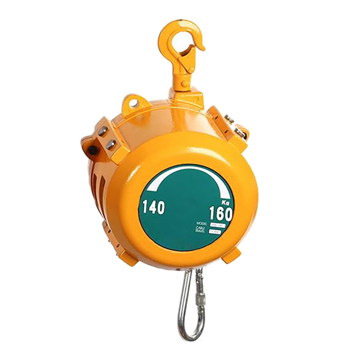 Spring Balancer, Iron Hanging Balancer,1.5m Length Tool Balancer with,Adjustable Balancer Retractor Hanging Holding,Equipment in Yellow(3-5 kg)
