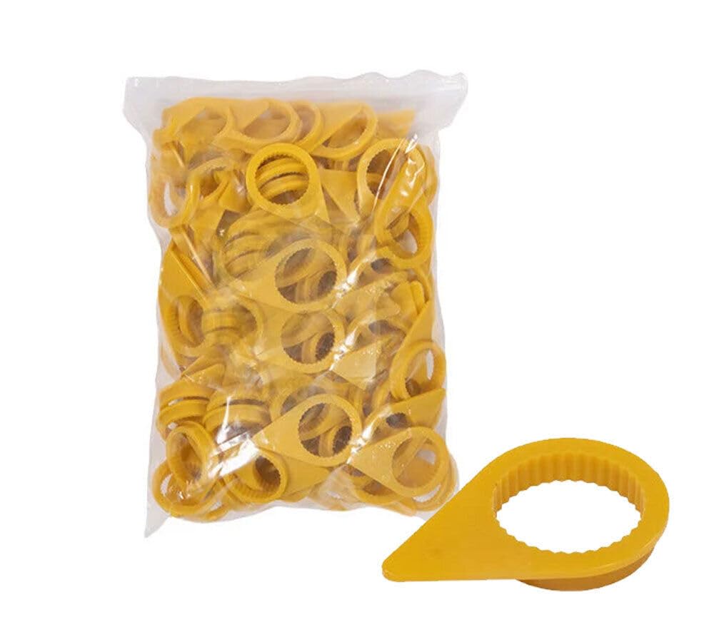 TM USWWAGOODS Replacement for/Fits 200 Pcs High Visibility Yellow Checkpoint Loose Wheel 21mm Lug Nut Indiors