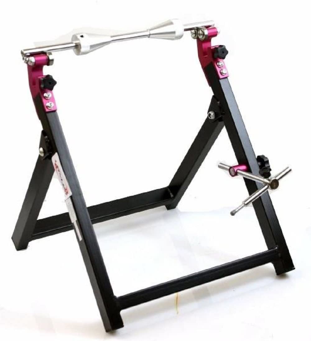 New PORTABLE FORDABLE MOTORCYCLE STAND WHEEL BALANCER TRUING CHECK TRUE BALANCING,Jikkolumlukka