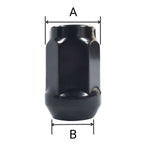 1x Wheel Nut 1/2 Inch x 20 UNF Taper Collar Closed 60° SW 19 mm Compatible with Ford USA Explorer Mustang
