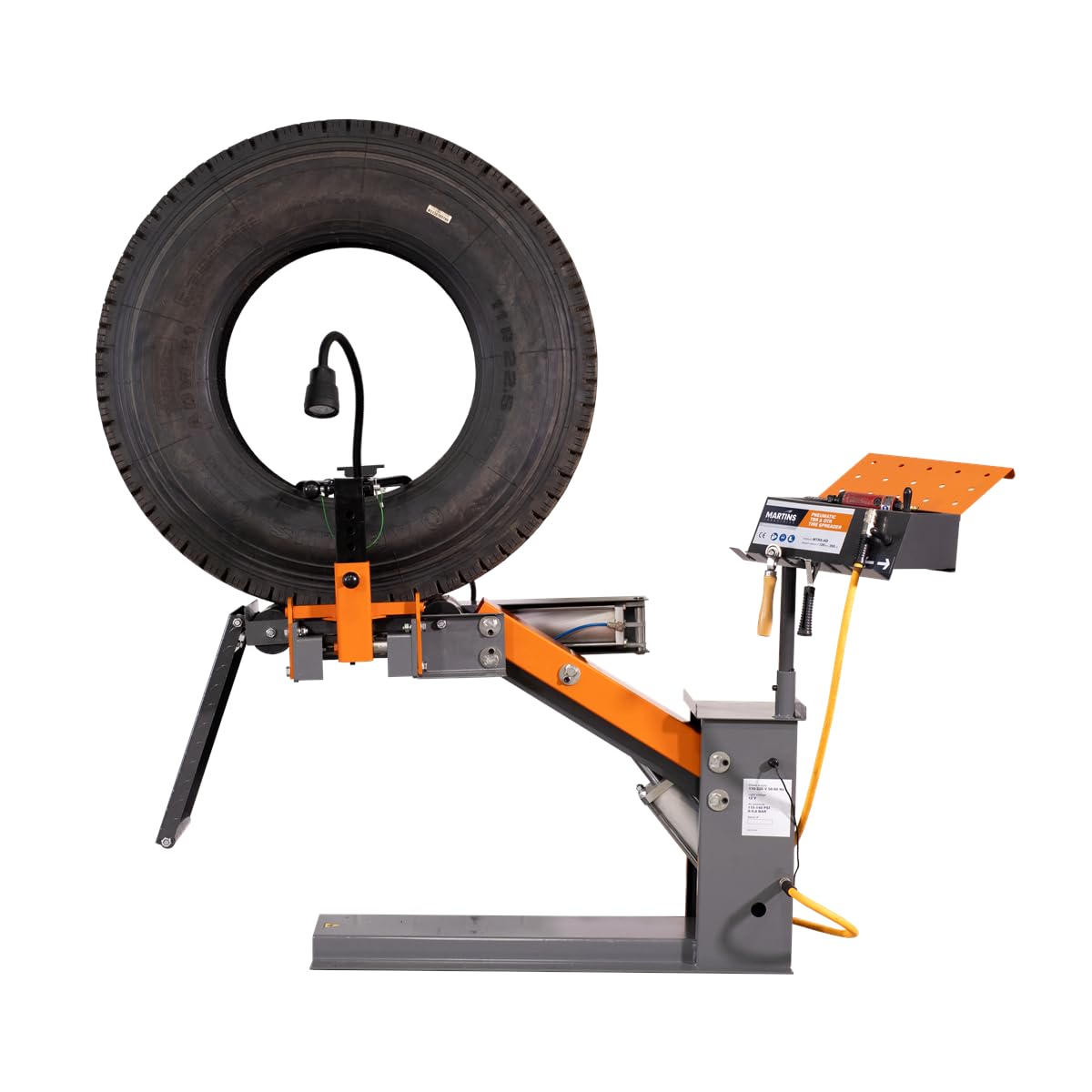 Pneumatic TBR & OTR tire spreader