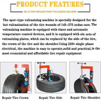 Tire Vulcanizing Repair Kit with Adjustable 150-180°c Temperature