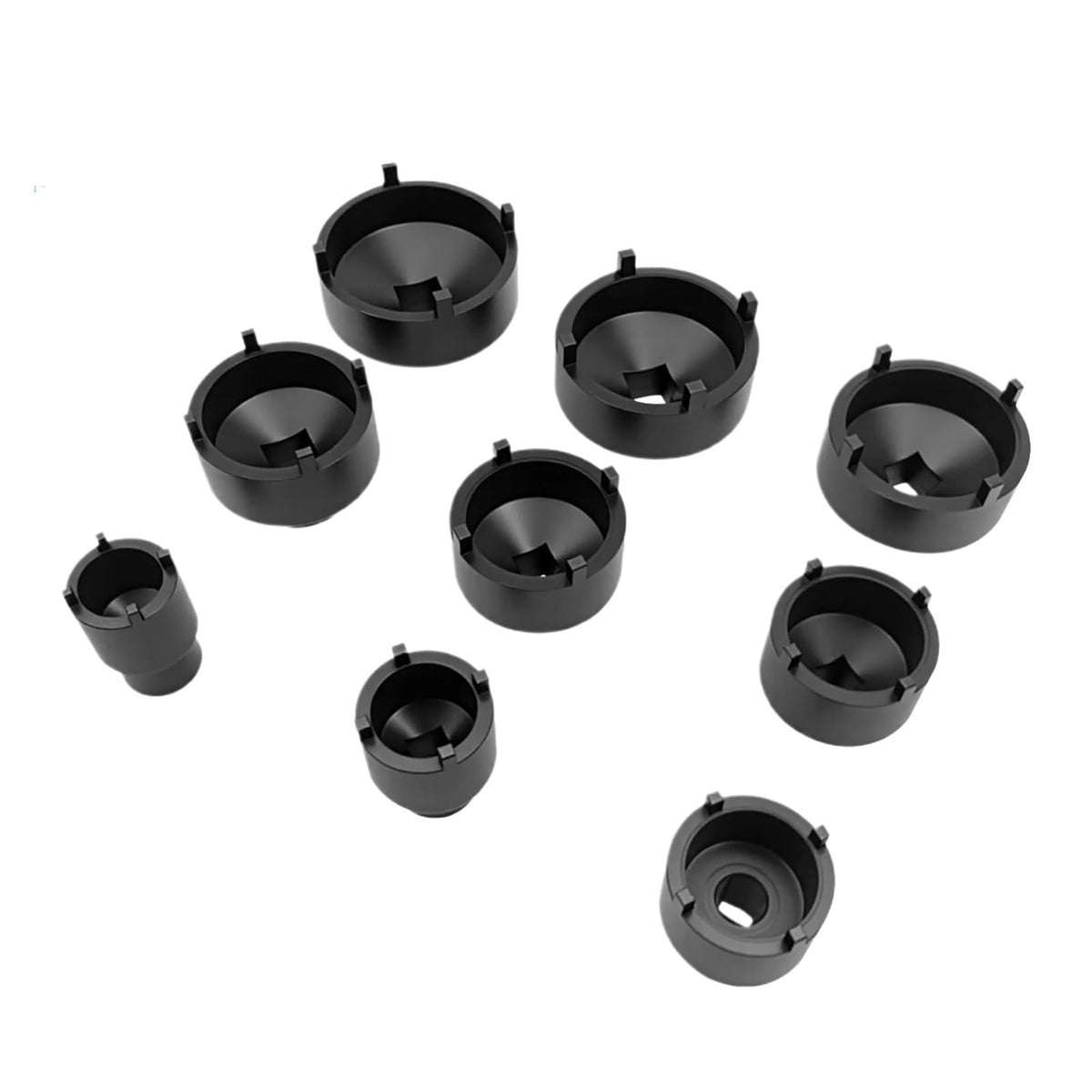 9-Piece 1/2" Driveshaft Nut Socket Tool Set, Spindle Nut Socket 22-75mm, Compatible with Dodge and Most Other Models