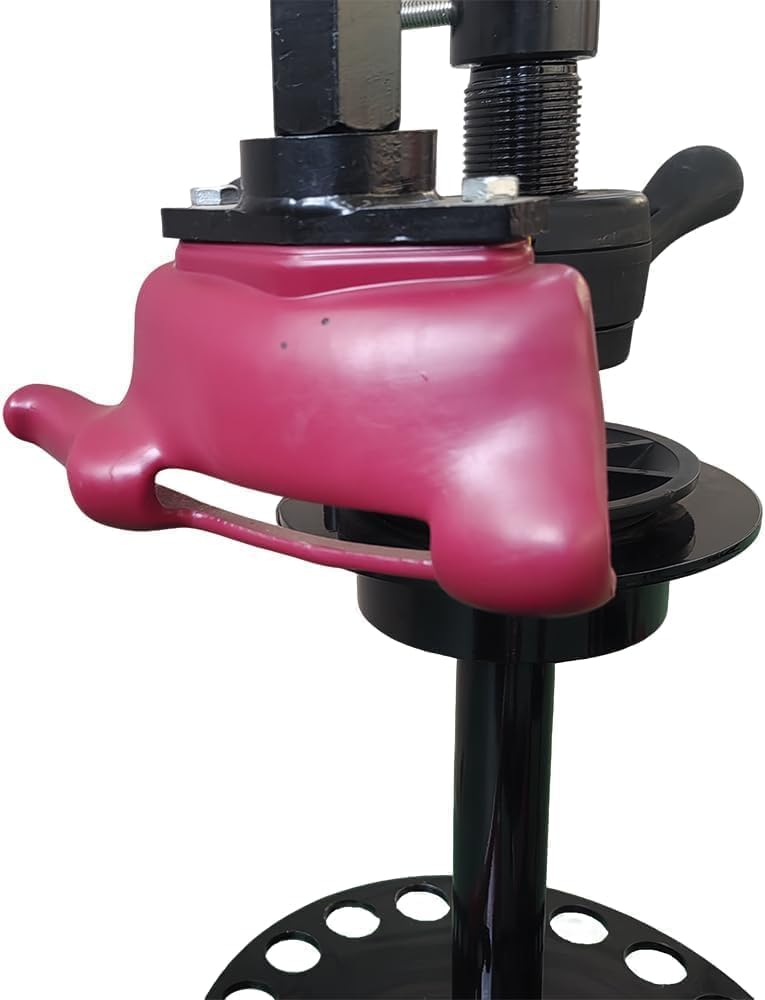 KATOOL Mini Tire Changer Machine Manual Tire Spreader Portable Tire Changer with Stand Adjustable LED Light Tire Spreader for Shop Home Garage