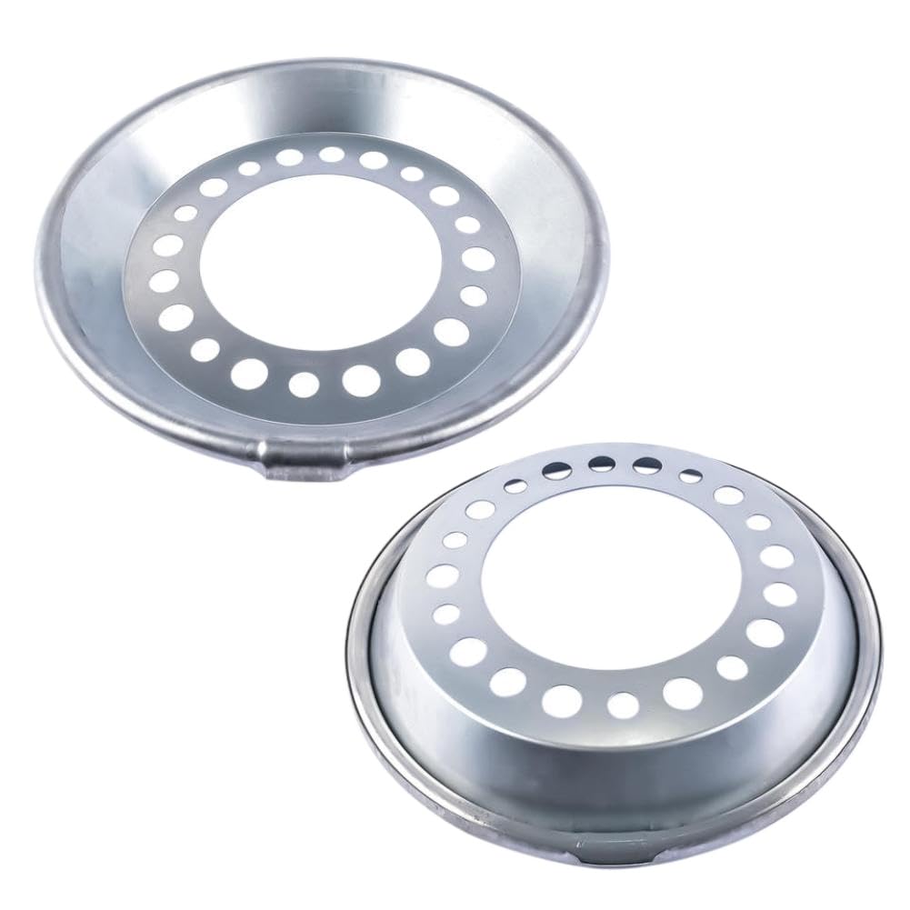 Set of 2 Auto Wheel Balancer Compatible with 22.5-24.5 Inch Steer Wheels Silver