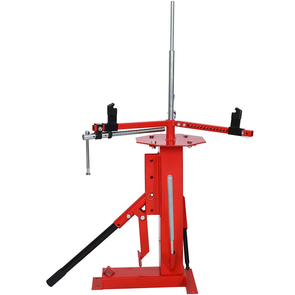 Manual Tire Changer, Heavy Duty Steel Tire Mounting Stand with Rim Lock, Portable Bead Breaker Machine for Car Truck Motorcycle Garage, 4 to 21 Inch Tires