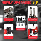 2.0HP Tire Changer Machine, 8 Inch Cylinder Wheel Changer with Bead Blaster, Dual Assist Arms, 12"-22" External & 14"-24" Internal Rim Clamp, Heavy Duty Tire Mount Demount Tool for Auto Shop