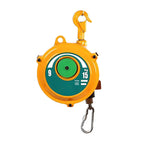 Spring Balancer, Iron Hanging Balancer,1.5m Length Tool Balancer with,Adjustable Balancer Retractor Hanging Holding,Equipment in Yellow(3-5 kg)