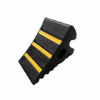 Heavy Duty Rubber Tire Chock for Rolling with Raised Ribbed Grip and Lightweight Portable Design Suitable for Car Truck Trailer Use in Garages and Roadside, Style C