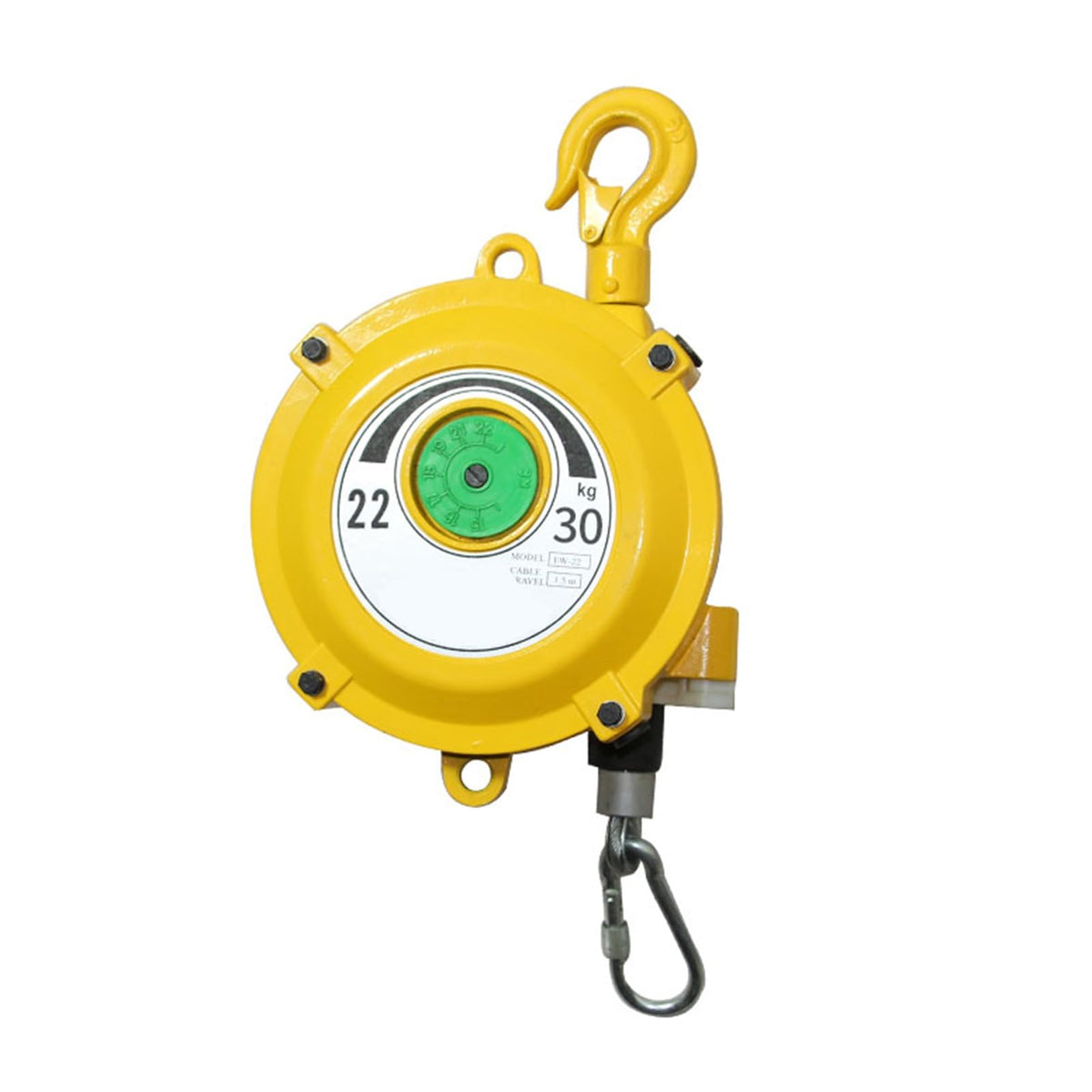 Retractable Spring Balancer, Tool Balancer with Hook and Wire Rope, for 1.5m Length Fixtures Hanging Tool Holder, for Assembly Line, Workshop and Automotive Equipment, Multifunctio(40-50kg)