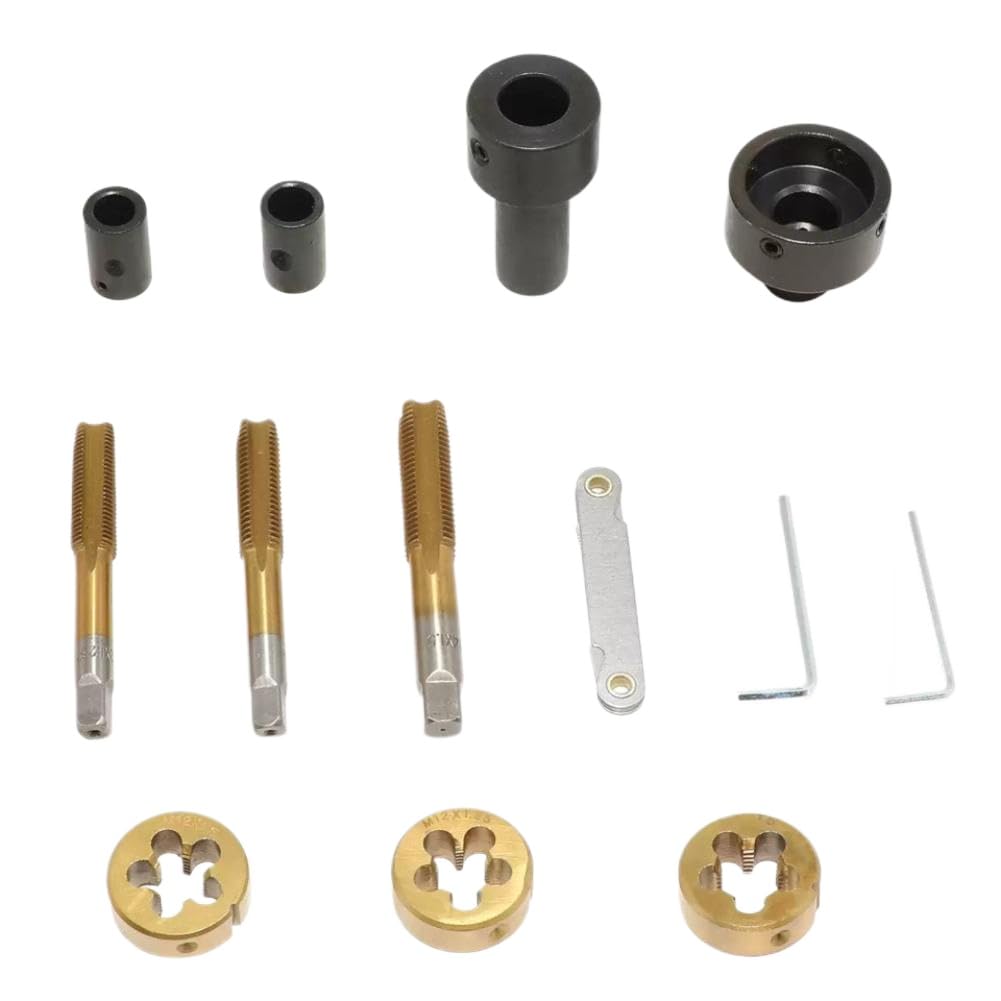 Tire Thread Repair Kit M12x1.5 M14x1.5 Tap & Die Tool