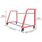 Spare Tire Rack for Shop, Vertical Garage Tire Storage Rack with Wheels, Rolling Multi-Tire Tire Display Stand, Metal Tire Holder