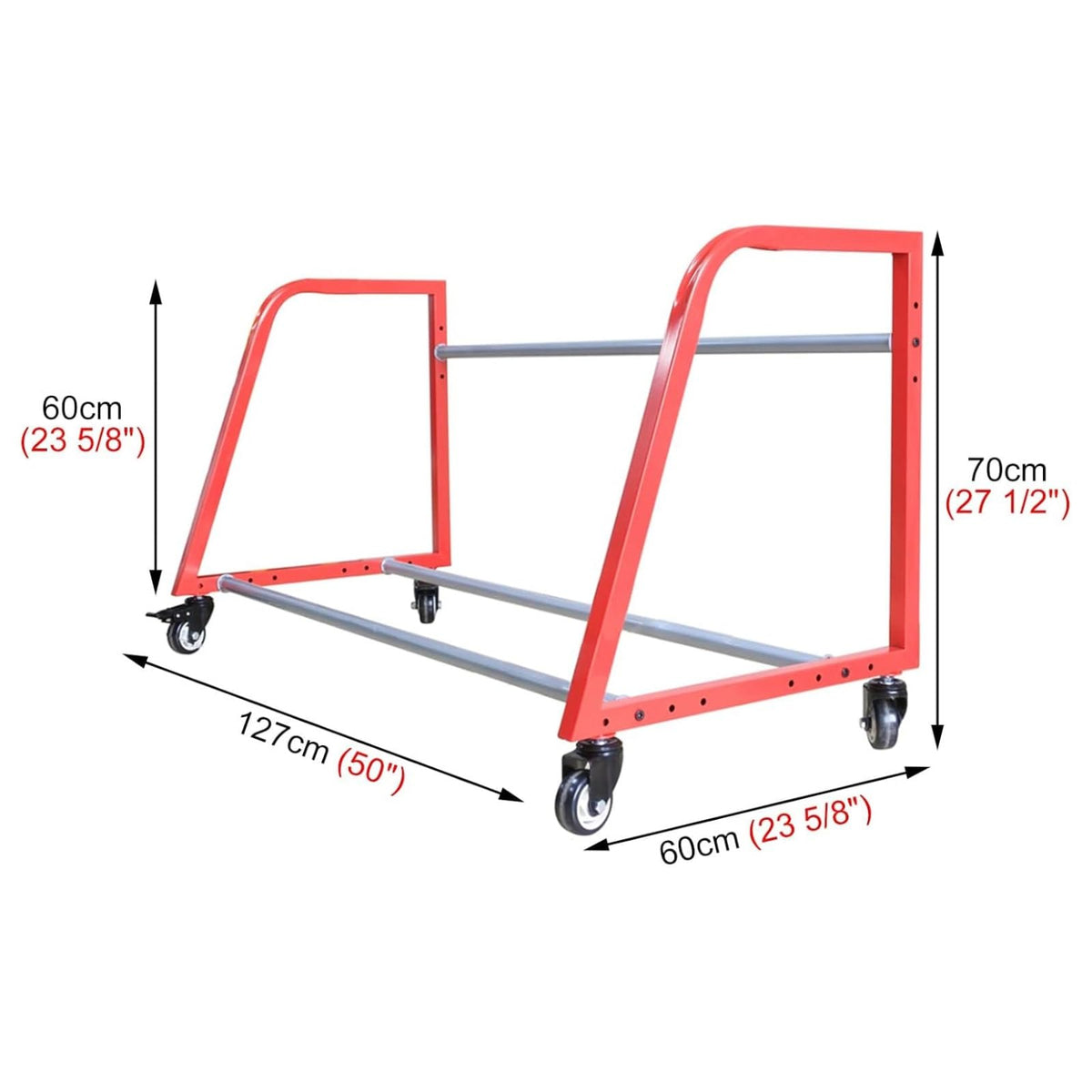 Spare Tire Rack for Shop, Vertical Garage Tire Storage Rack with Wheels, Rolling Multi-Tire Tire Display Stand, Metal Tire Holder