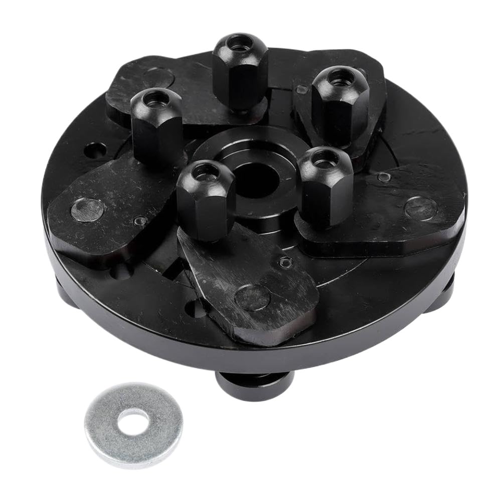 Tire Adapter Wheel Balancer Finger Plate 5 Lugs Universal for 40mm Shaft Black Compatible with AP02