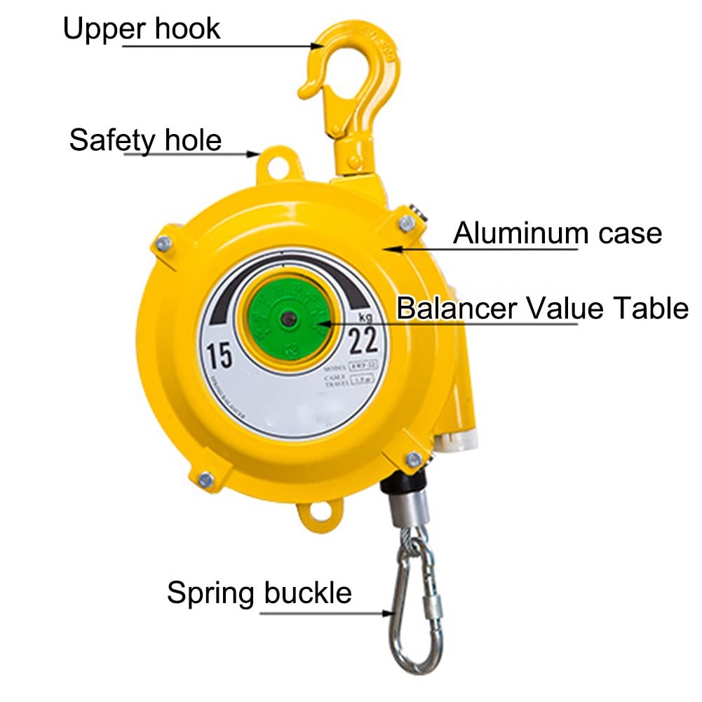 Spring Balancer, Balancer Retractable Balancer Screwdriver Hanging Wrench Steel Wire Rope Measurement Tool for Assembly Line Hanging Tools Hanging Assembly Line,60-70kg