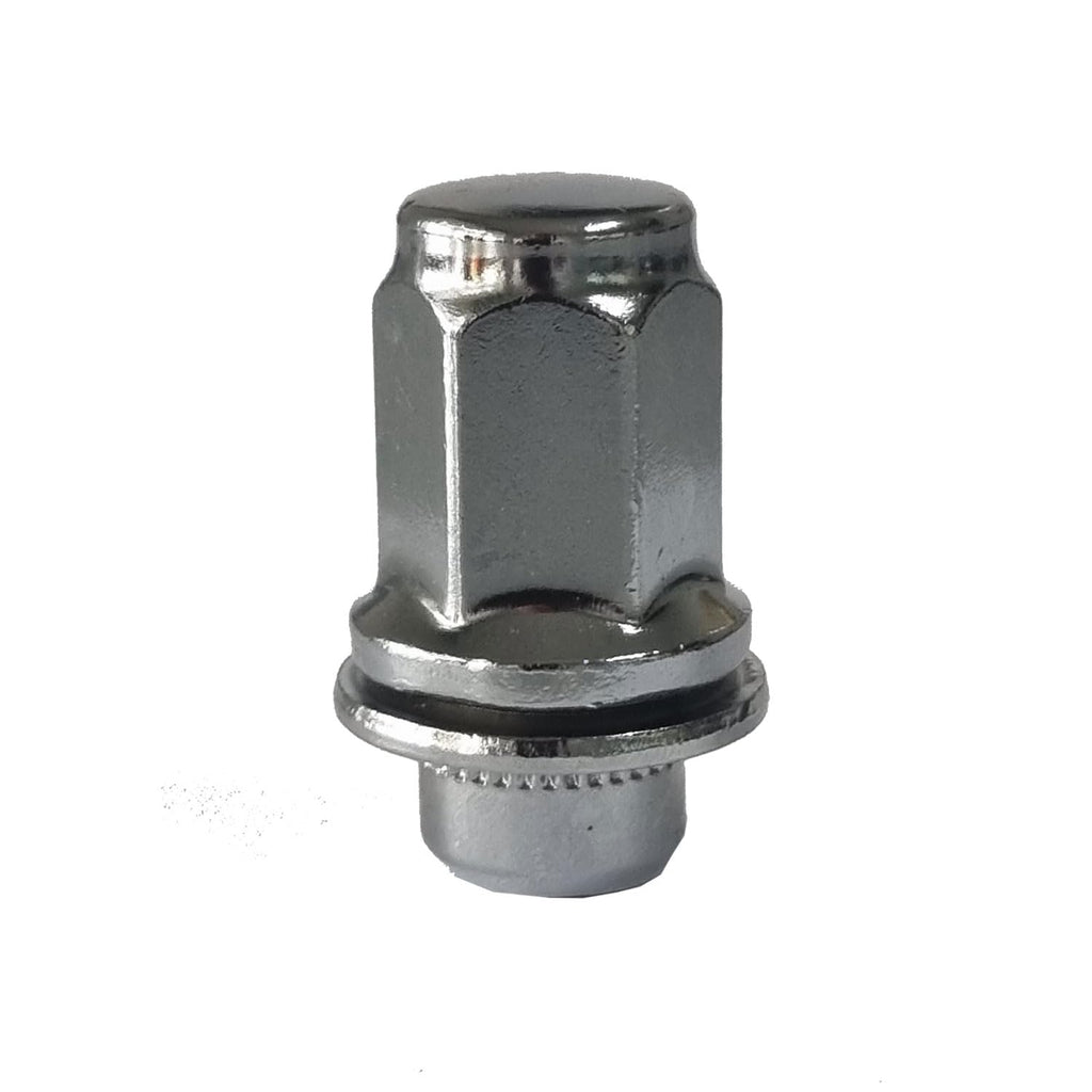 TRACER 10x Wheel Nuts M12 x 1.5 Flat Collar 47 mm | Spanner Width 21 mm Compatible with Lexus ES III GS I GS II GX I AWD GX II AWD is I LS