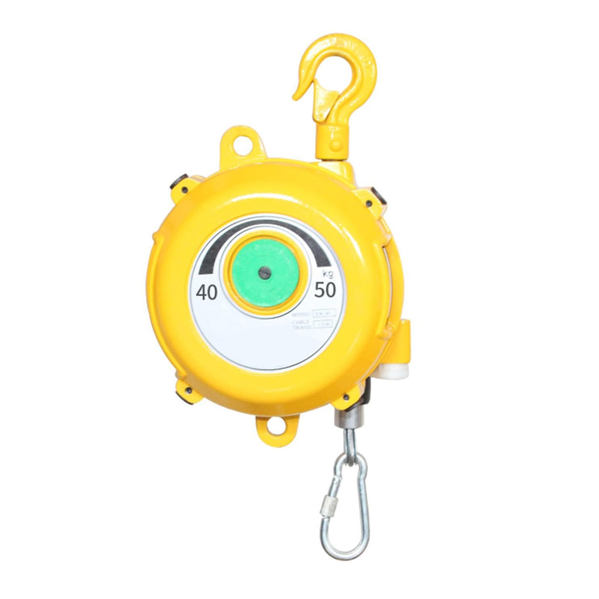 Retractable Spring Balancer, Tool Balancer with Hook and Wire Rope, for 1.5m Length Fixtures Hanging Tool Holder, for Assembly Line, Workshop and Automotive Equipment, Multifunctio(40-50kg)