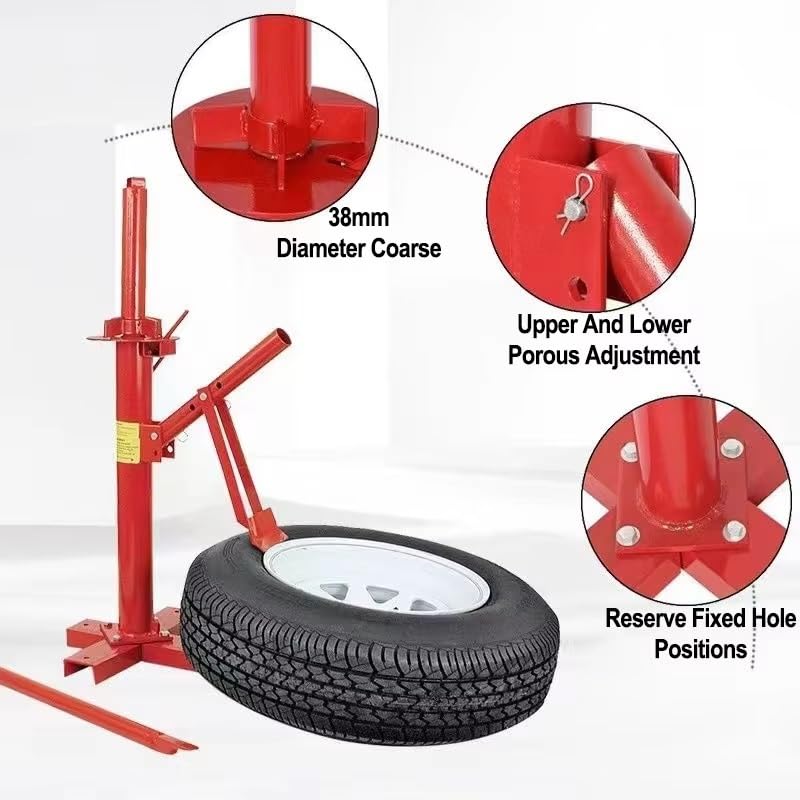 Portable Manual Car Motorcycle Tire Repair Machine, Auto Hand Tire Changer Breaker Tool,for Bike Motorbike Go Kart