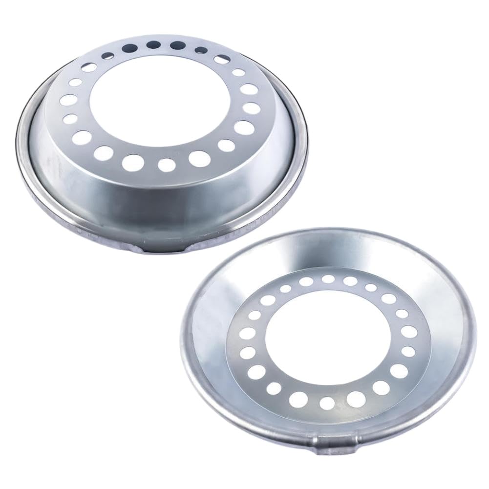 Set of 2 Auto Wheel Balancer Compatible with 22.5-24.5 Inch Steer Wheels Silver