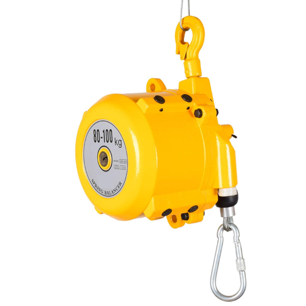 Heavy-Duty Retractable Spring Balancer Tool with Hook & Wire Rope for Workshop & Assembly Line - 1pc (9-15kg Load Capacity)