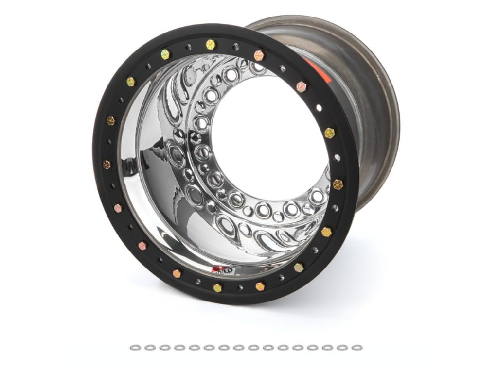 Weld Racing Wheel, Wide 5 XL, 15 x 14 in, 5 in Backspace, Wide 5 Bolt Pattern, Bead Lock, Aluminum, Polished, Each