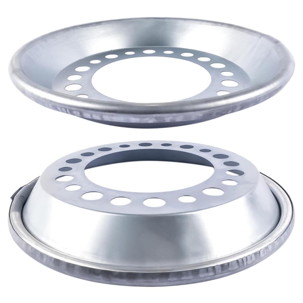 Set of 2 Auto Wheel Balancer Compatible with 22.5-24.5 Inch Steer Wheels Silver