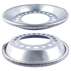 Set of 2 Auto Wheel Balancer Compatible with 22.5-24.5 Inch Steer Wheels Silver