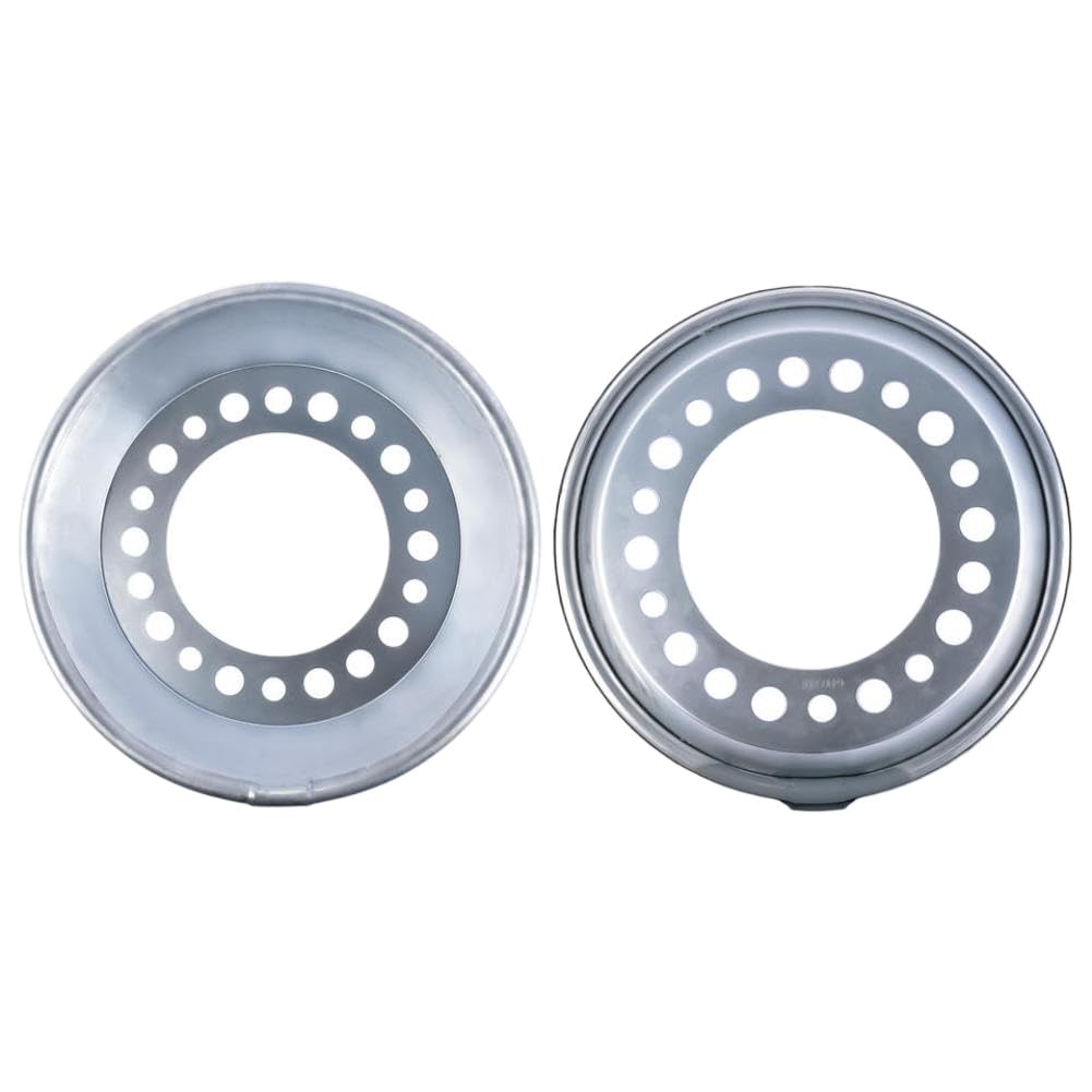 Set of 2 Auto Wheel Balancer Compatible with 22.5-24.5 Inch Steer Wheels Silver