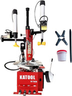 2.0HP Tire Changer Machine, 8 Inch Cylinder Wheel Changer with Bead Blaster, Dual Assist Arms, 12"-22" External & 14"-24" Internal Rim Clamp, Heavy Duty Tire Mount Demount Tool for Auto Shop