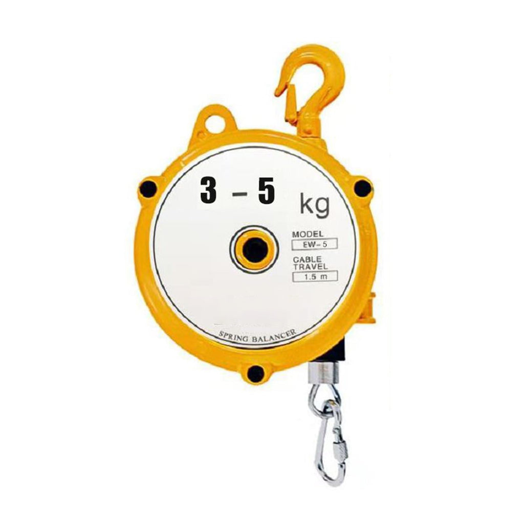 1.5m Retractable Spring Balancer with Hook - Perfect for Workshop & Automotive Use, Supports 1-3kg Load, Efficient Tool for Easy Handling & Enhanced Productivity