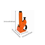 Manual Tire Changer with Powerful Leverage and Compact Upright Design for Tire Bead Breaking and Separation in Auto Service Station, Orange