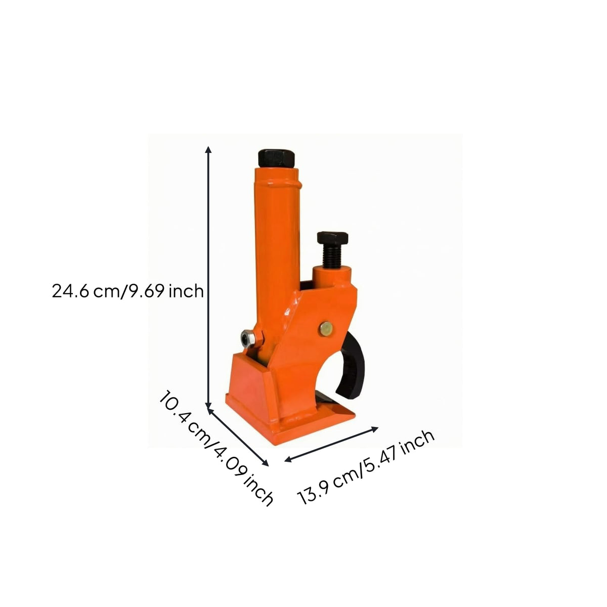 Portable Manual Tire Bead Breaker | Compact Upright Design, Hydraulic Tire Bead Breaker, for Garages, Roadside Repairs, Orange
