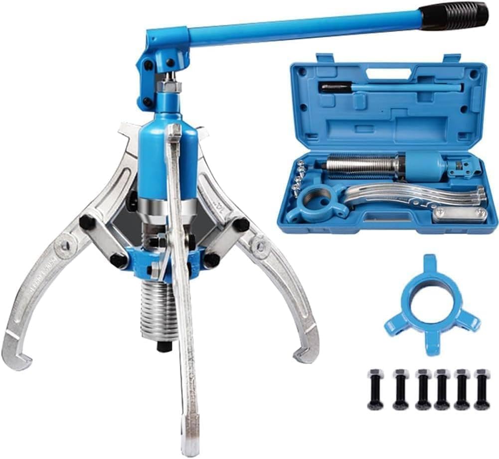 Hydraulic Puller Kit, Adjustable Claw Wheel Bearing Puller Separator for Crankshaft Pulley,Pump Oil Line Removal Tool