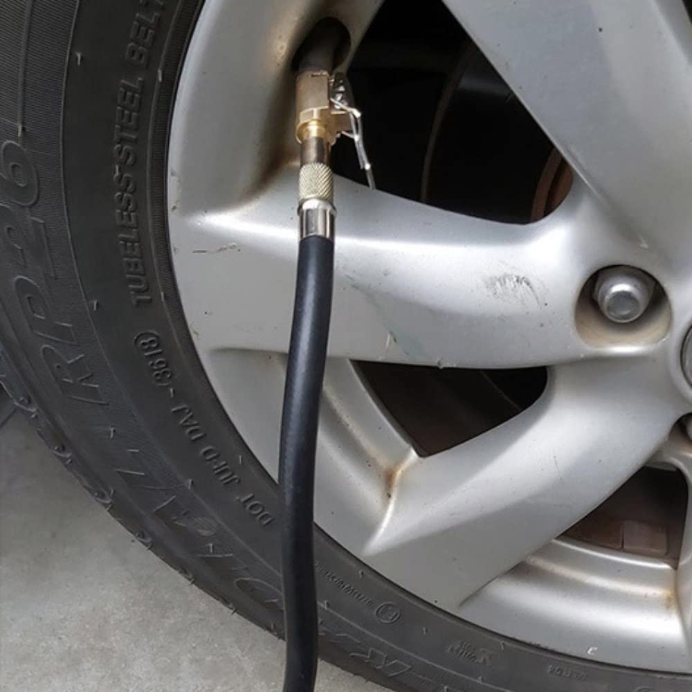 1 Piece of Portable and Deflated Automobile Brass, Tire and Wheel Air Chuck Pump, Valve Clip Joint Adapter, Auto Parts