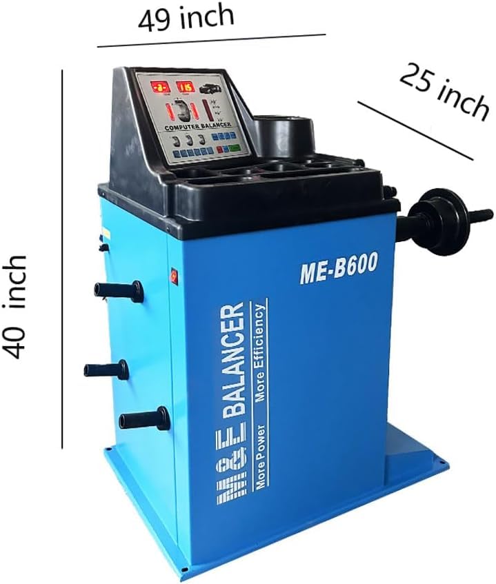 ME-T500 2.0HP Tire Changer Machine with 24”Turn Table and ME-B600 Wheel Balancer Machine Tire Repair Wheel Changers Combo Garage Equipment