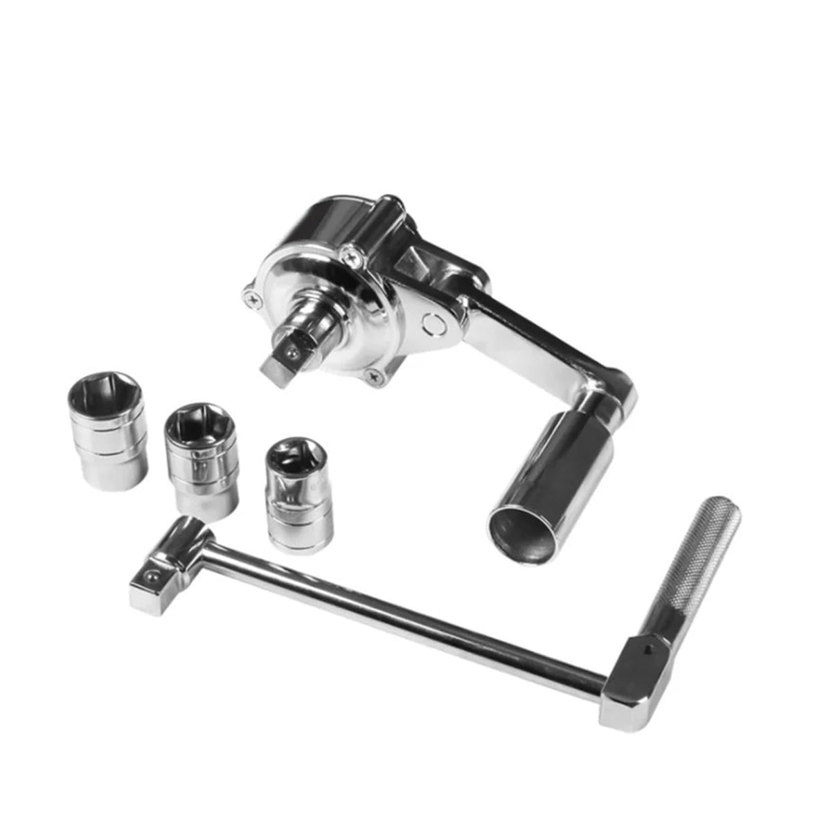 1Set 1/2" Torsional Torque Multiplier Wrench Lug Nut Remover Type Car Tire Disassembly Labor-Saving Force Wrench 3200N.M