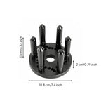 Wheel Balancer Clamp Heavy Duty Wheel Mounting Fixture with Central Opening and Tapered Posts Suitable for Vehicle Alignment and Garage Use