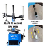 ME-T530Z 2.0HP Tire Changer with Bead Blaster Double Assist Arm & ME-B600 Wheel Balancer Machine Combo