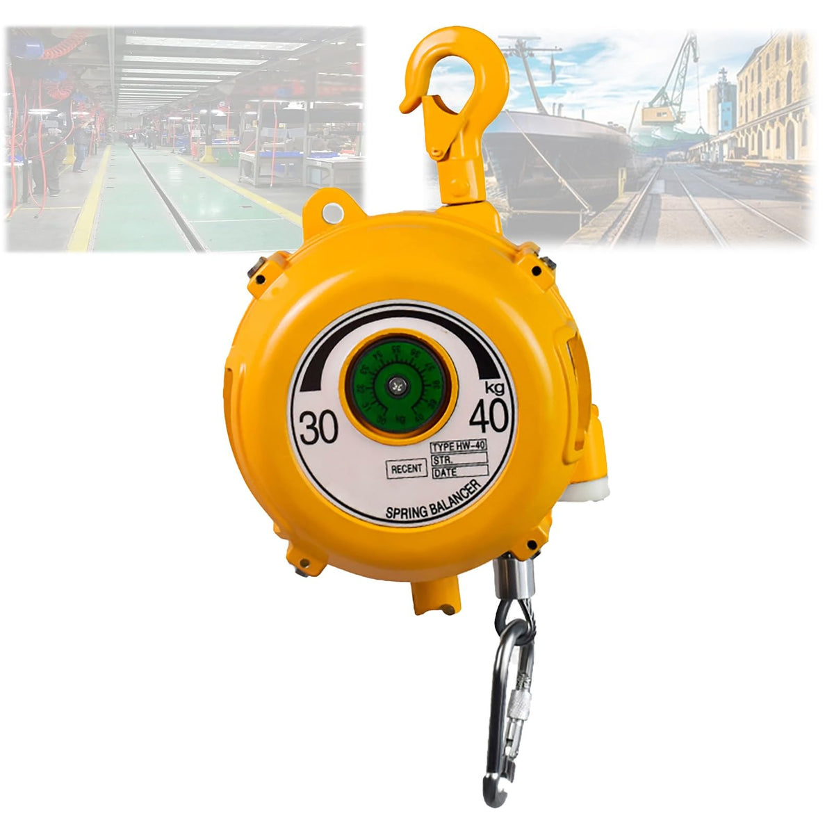 SPABOY Tower Type Spring Balancer, Heavy Duty Tool Balancer with Self-Locking Function, Iron Hanging Balancer,Hanging Holder 1.5 M Wire Rope, for Hanging Equipment Parts Welding Etc. (Size : 15-22kg)