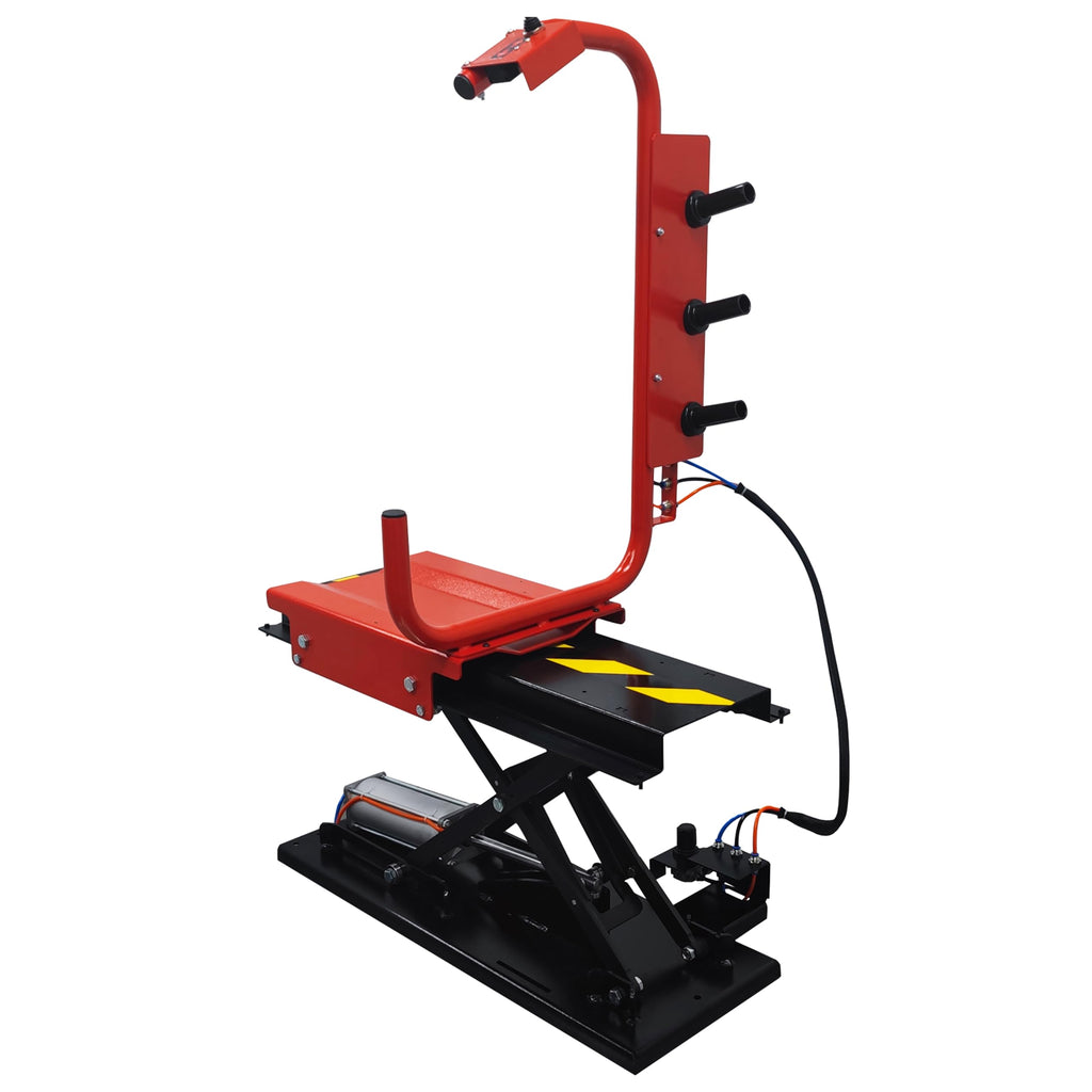 Tire Elevator Lifting Machine Pneumatic Tire Lift Balancing Machine Special Tire Support Device for Tire Dynamic Balancing Machine 6-8BAR Lifting Weight 165LBS