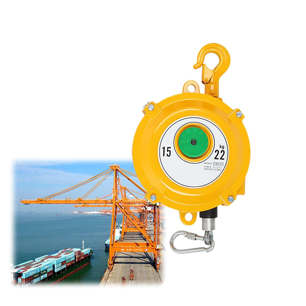 Load-Bearing Spring Balancer,Adjustable Spring Balancer Thick Steel Wire Rope Assembly Line Used for Hanging, Placing, Transporting and Dismantling Tools Etc.(22-30kg)