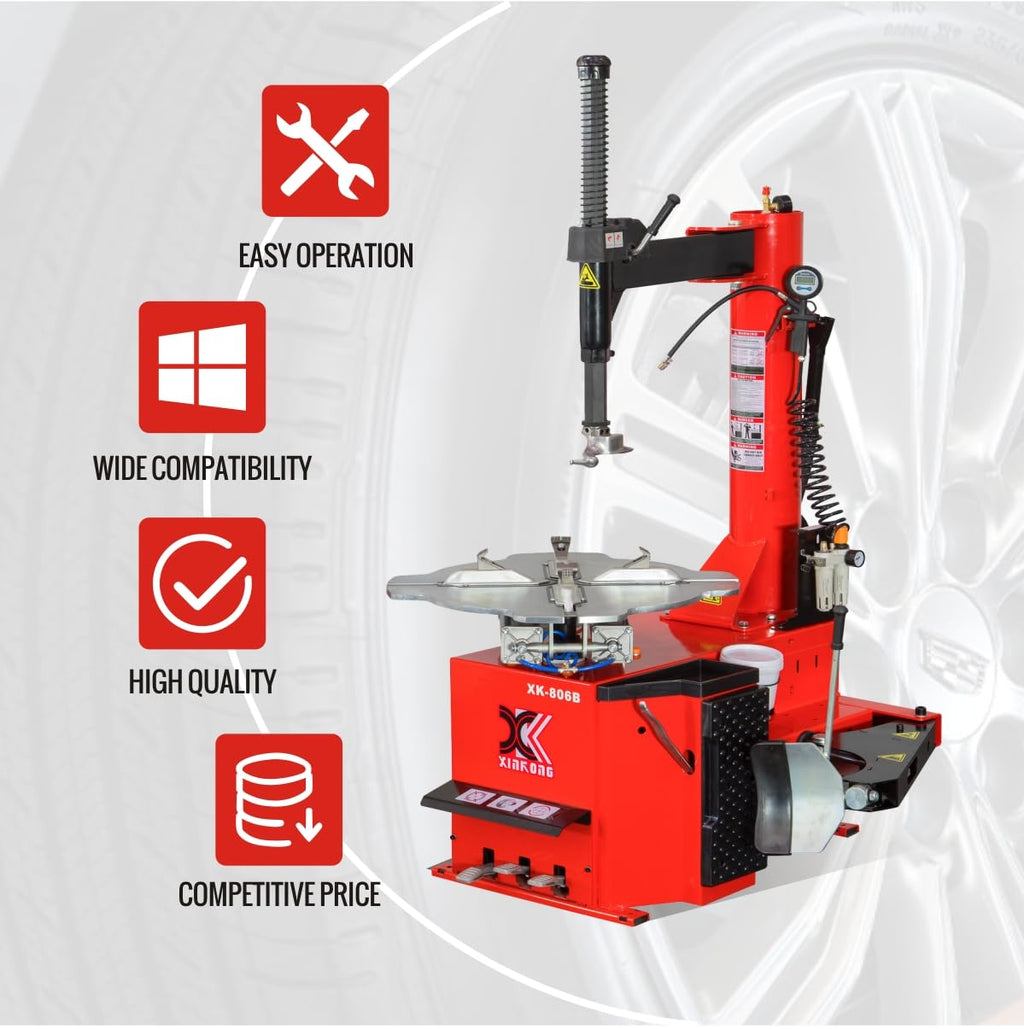 XK Tire Machine,Wheel Changers,Rim Clamp 28 in,2.0HP,110V,806B