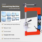 Tire Vulcanizing Machine 2X500W, Auto Tire Repair Kit with 8 Moulds, 145-180℃ Heating Tool for Small Cars, Tire Repair Equipment