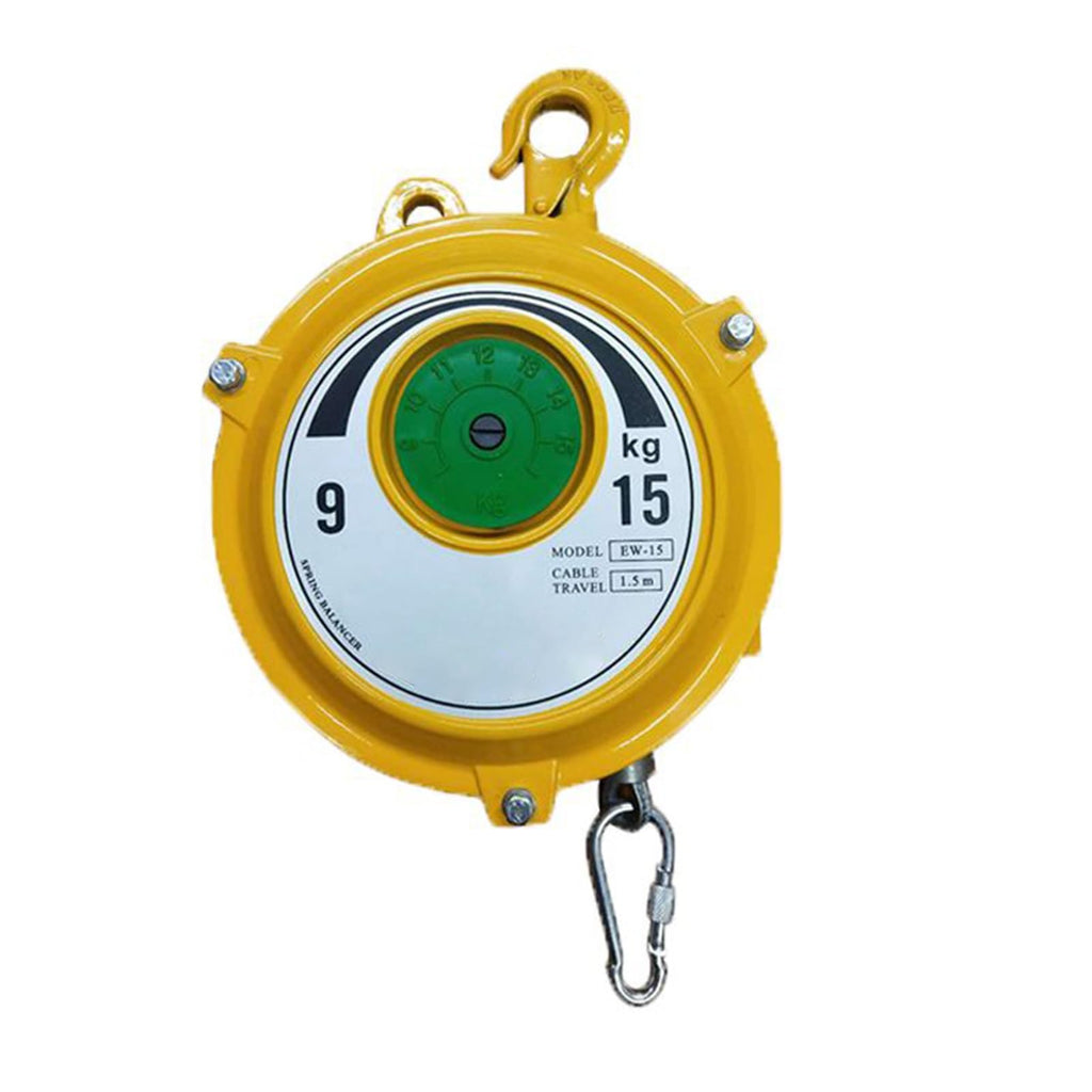 1.5m Retractable Spring Balancer with Hook - Perfect for Workshop & Automotive Use, Supports 1-3kg Load, Efficient Tool for Easy Handling & Enhanced Productivity