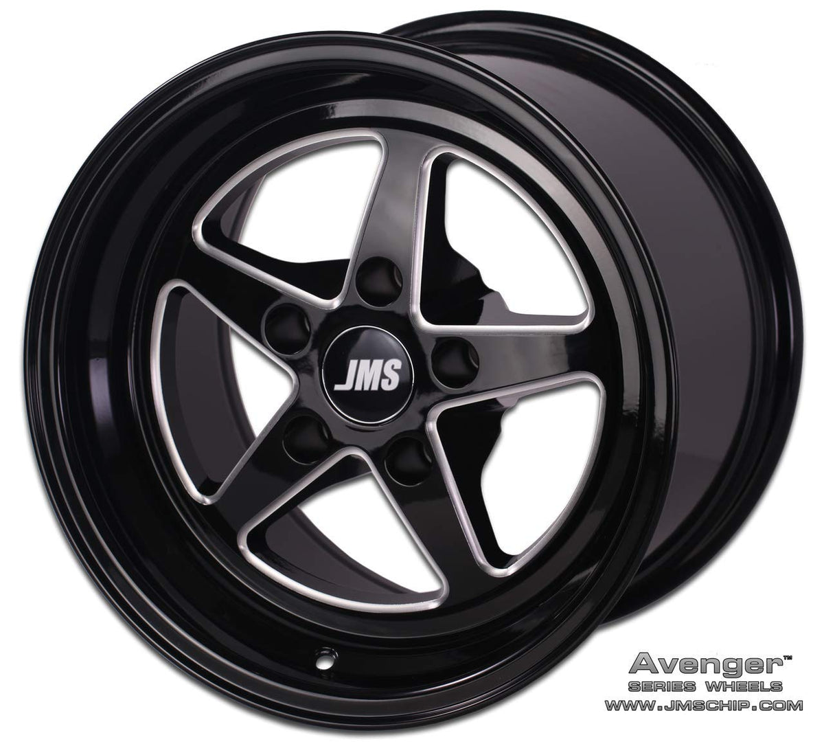 JMS Avenger - 17 INCH X 10 INCH Rear Wheel W- Lug Nuts - FITS Mustang and Shelby GT500 - A1710721FB