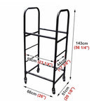 Tire Rack, 2 Tier Tire Storage Rack, Car Motorcycle Tire Stand Display Rack, Garage Storage Rack for Workshop Basement (Dimensions: Width 66 Cm (26"))