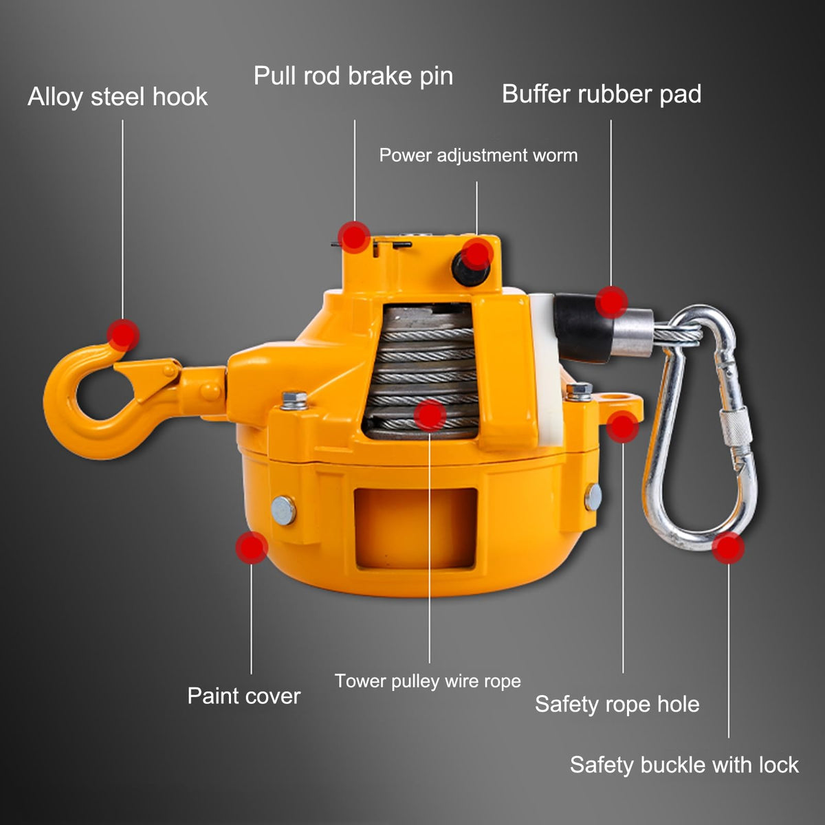 Spring Balancer Tool, Retractable Spring Balancer Tool Suspension, Strong Bearing Capacity, Multifunctional Load Balancer, for Hang, Carry and Remove Tools(1-3kg)